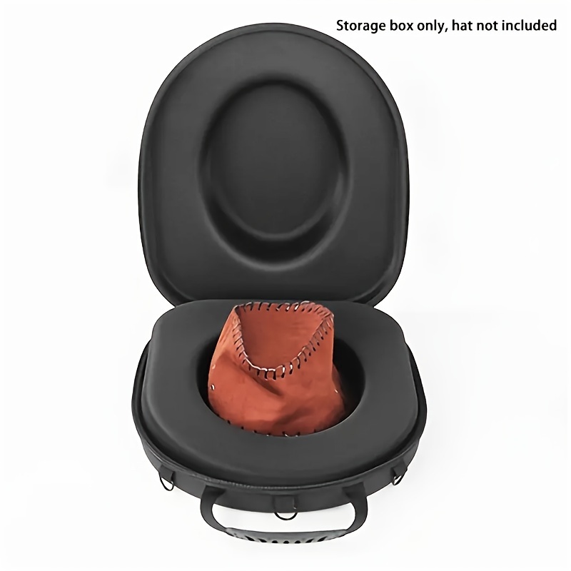 

Waterproof Eva Hard Storage Box - Portable & With Zipper Closure, Ideal For Baseball Caps & Sunshade Hats, Brown Hat Included, Sun Protection Storage| Closure Box| Zipper Closure