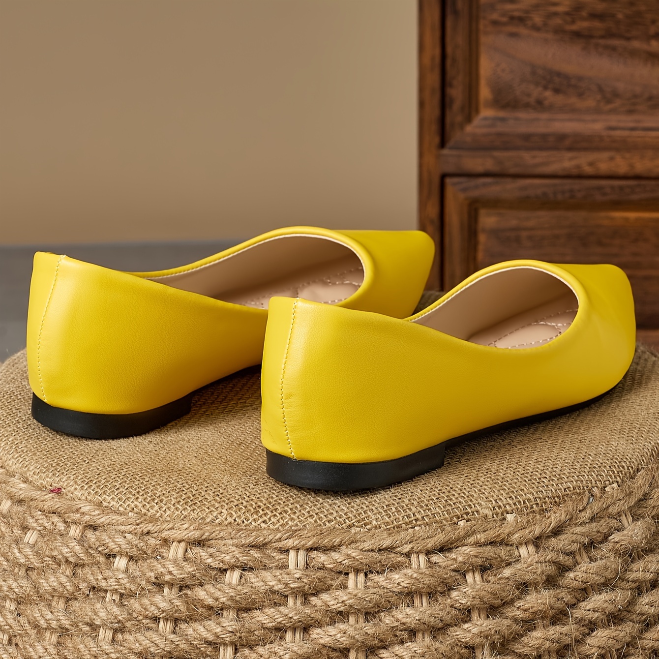 Footwear Yellow Slip On Shoes Womens Chic Women's Slip-On Flats