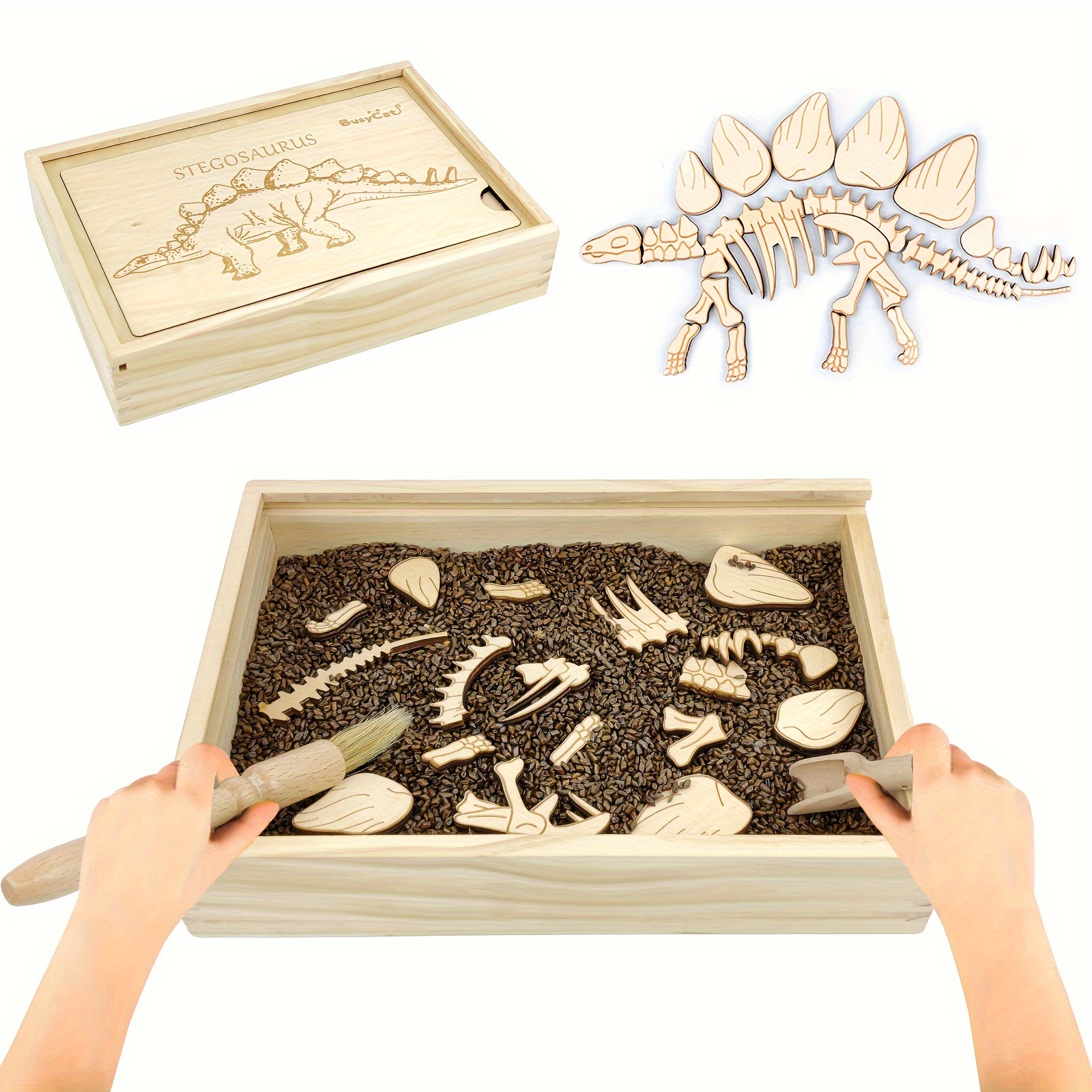 

Dinosaur Excavation Archaeology Dig Kit For Kids, Fossil Explore Sensory Bin Toys, Dino Skeletons Puzzle Game, Archaeology Science Stem Toys For Boys And Girls