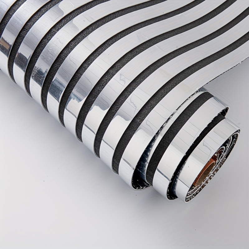E-shop 1 Rolle, Cycleader 3D verdickte große Rolle Spiegelnetz-Gitter-Wandpaneel, selbstklebende 3D-Netztapete, abziehen aufkleben, Vinyl-PVC-Material,