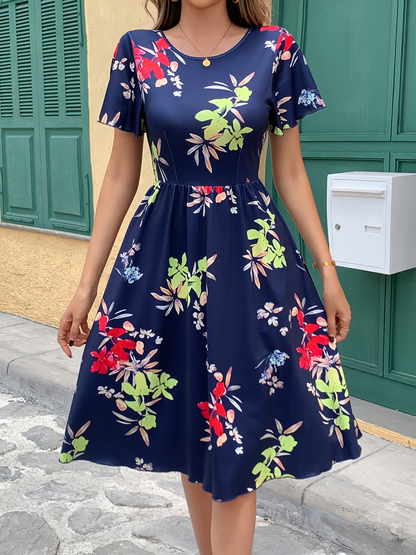 slim fit dress slacks Lovely Light Blue Knee Length Party Dress, Short Prom Dress – Cutedressy main image 0