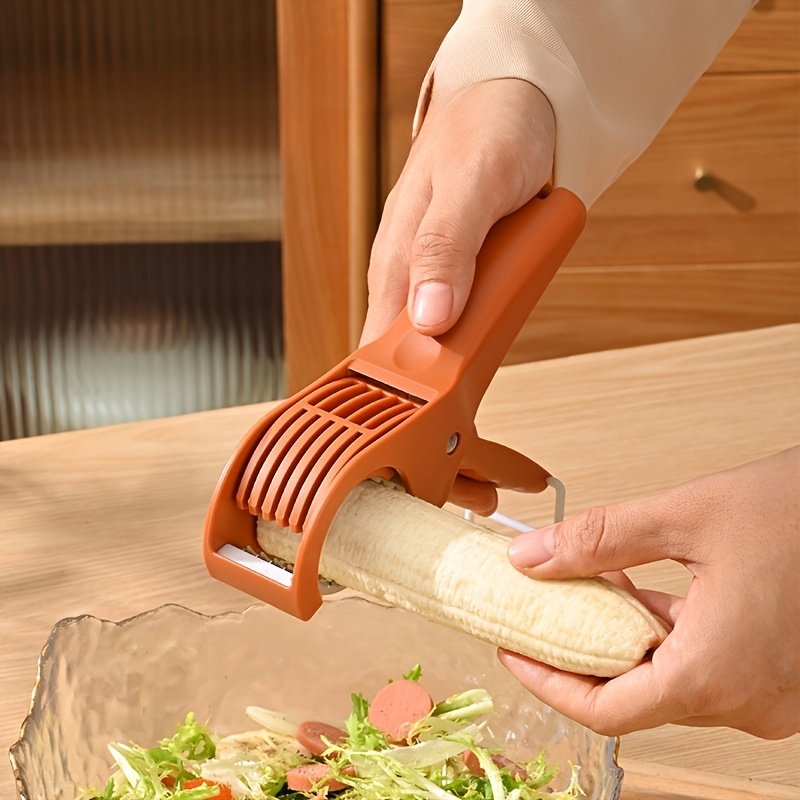 Portable Multi-Blade Fruit Slicer for Quick Cutting