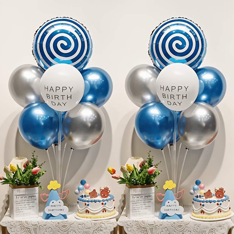 TEMU 2 ensembles de kits de supports pour ballons, adaptés aux à ballons de table, avec support de table à base auto-adhésive, support central pour