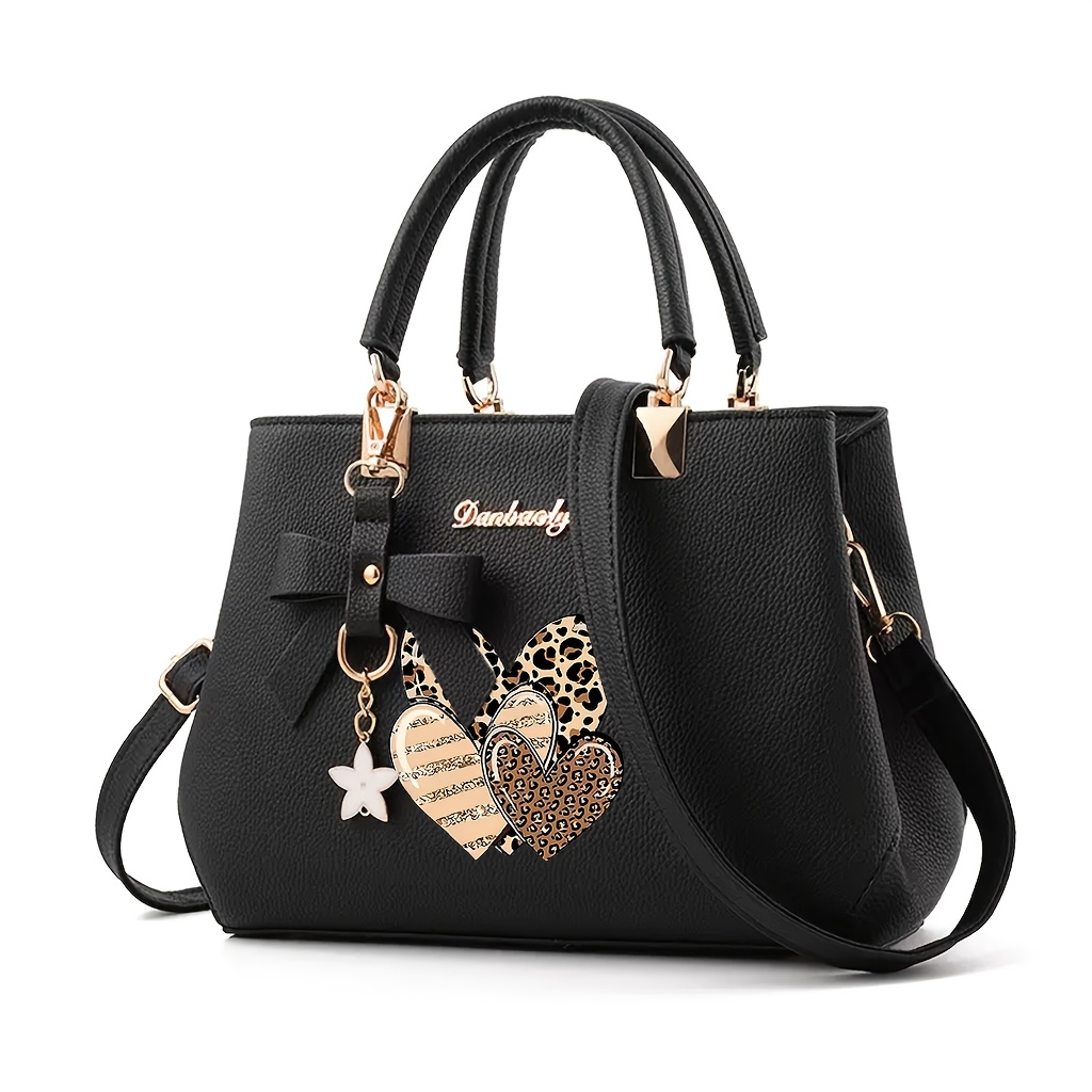 TEMU Borsa tote da donna 1 pz, grande capacit�, multitasche, con tracolla a catena regolabile e chiusura a cerniera, adatta per viaggi, uso - Borsa a