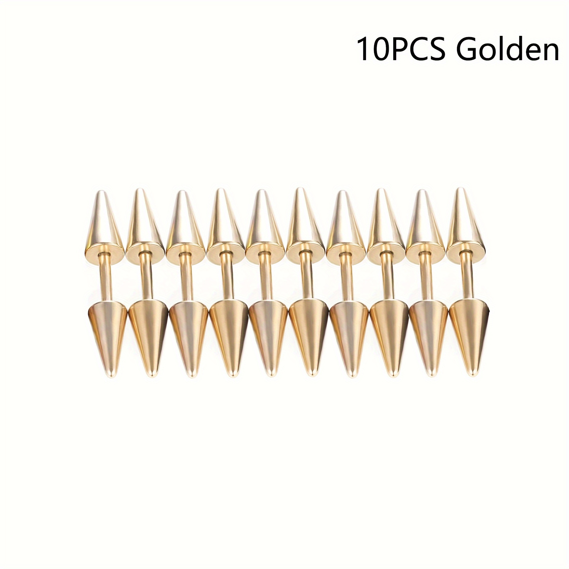10pcs dreadlock orange spike hair clips dreadlock rings temu  display picture 1
