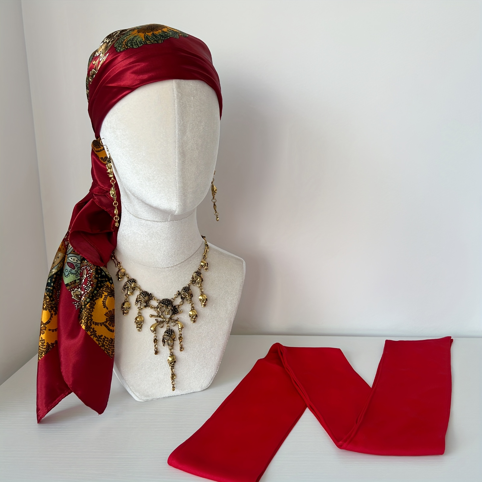 4pcs pirate costume women pirate head scarf waist belt Temu