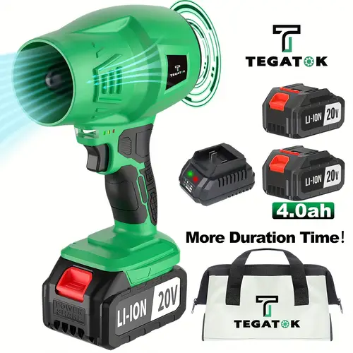 fan super powerful water air dust leaves snow vacuum with 4 0ah battery one hour quick charger vacuum accessories and portable tool bag used at home and outdoors