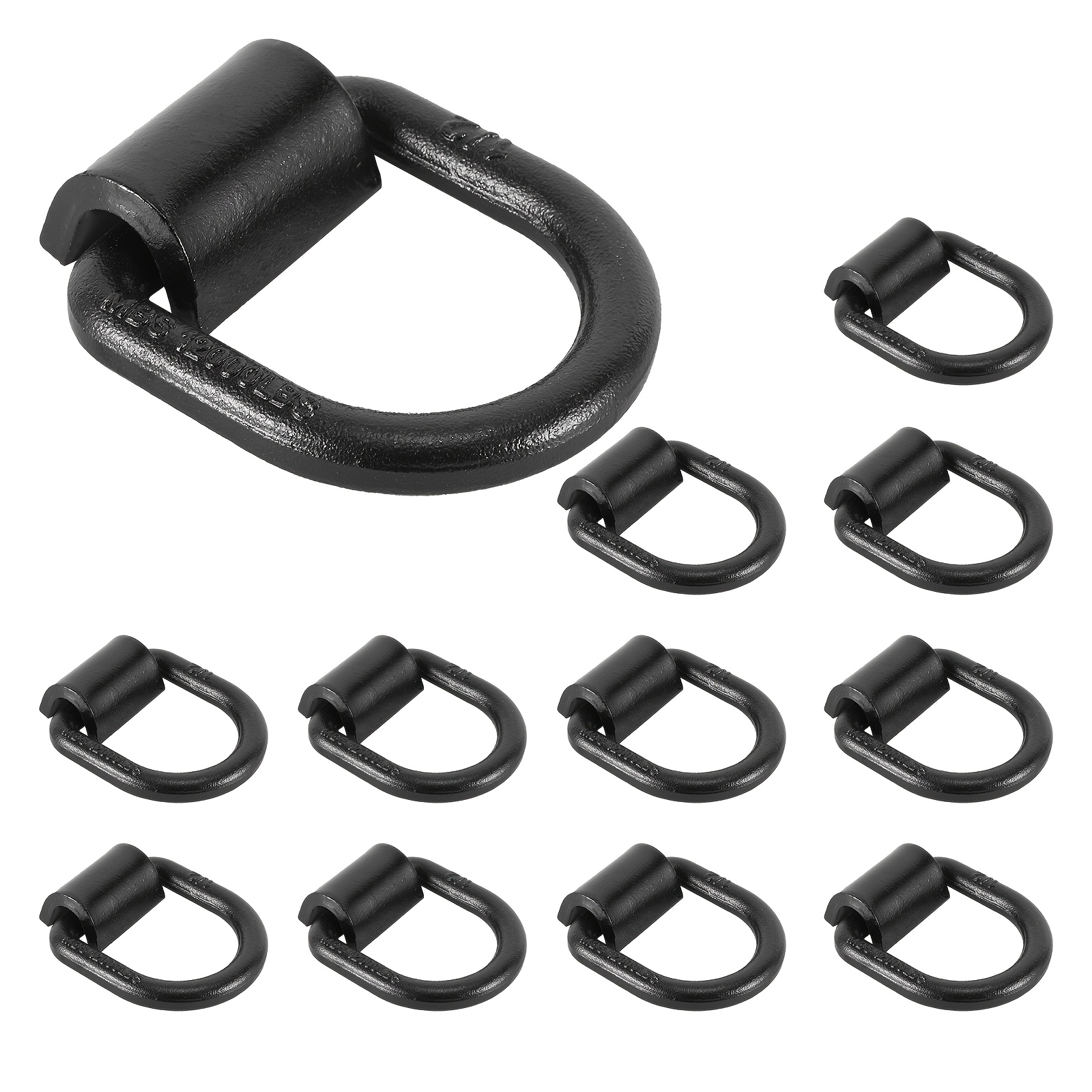 TEMU 12/24/36 Pack 1/2" Heavy Duty D Ring 12, 000 Lbs, D-ring Anchor For Trailer Truck