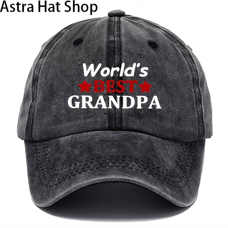 TEMU Trendy Baseball With A Creative Grandpa Slogan, A Must-have For Family Gatherings