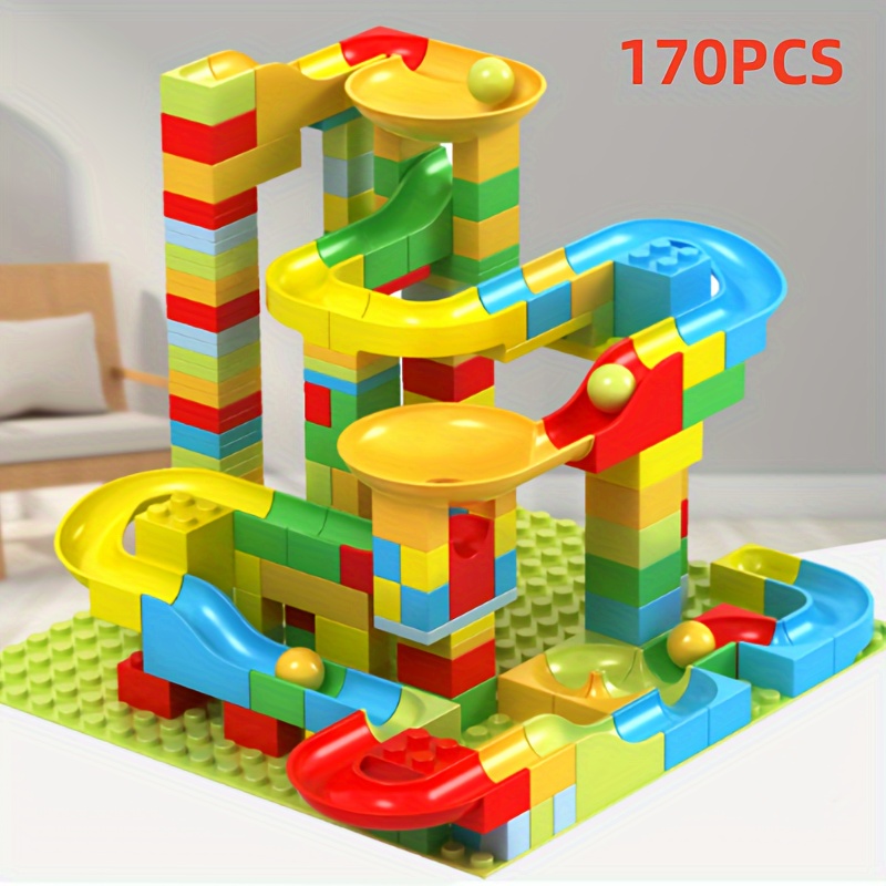 

Building Block Toys, Diy Track Building Blocks, Slide Park, Colorful Box Packaging