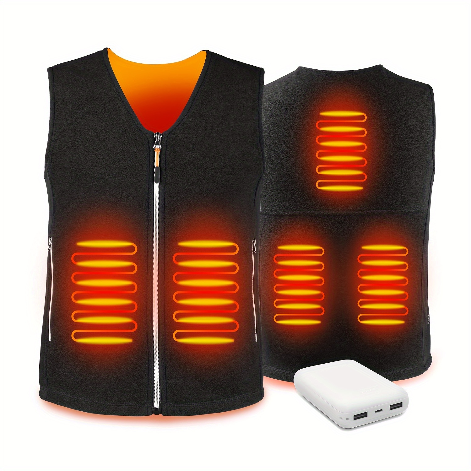 

Vest, Washable Usbcharged Temperature Vest Suitable For Winter Outdoor Activities With 3-level Temperature Control, Heating Vest, Heated Jacket, Electric Vest, , - Outdoor Activities