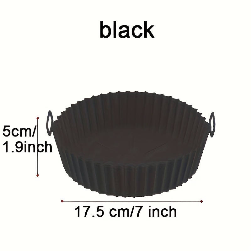 TEMU 1pc Reusable Silicone Fryer Liner, , Food-safe, Versatile Accessory For Air Fryers, Durable Cooking Tool, With Compatible With Most Air Fryers