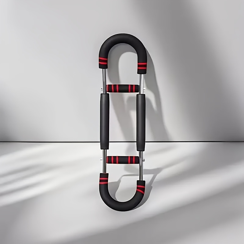 U-Shaped Adjustable Forearm & Chest Strength Trainer - 2-Level Spring Resistance Bands, Comfortable Grip, Detachable Design, 60-100LBS Home Gym Equipment for Arm Workouts, Portable Strengthener for All Fitness Levels, Gym Accessories, Sleek Exercise Equipment, Durable Construction