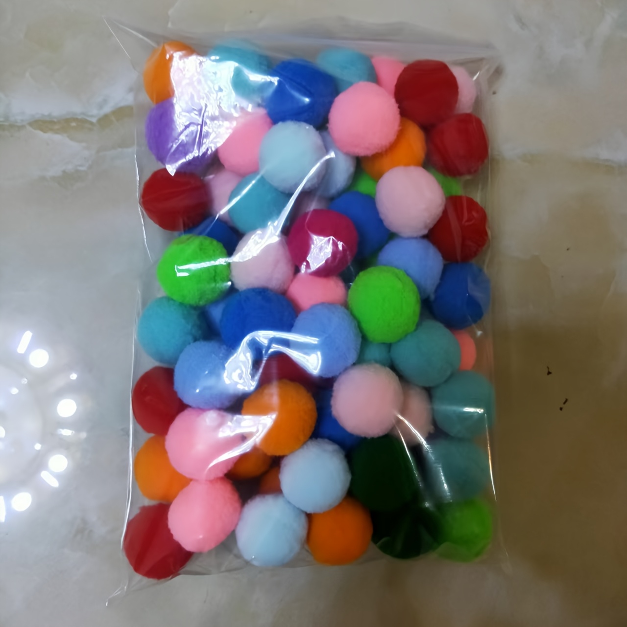 Image of Cat Toys 30pcs/60pcs/90pcs Interactive Self-entertainment Balls, Boring Plush Balls, Silent Polyester High-elastic Ball Toys