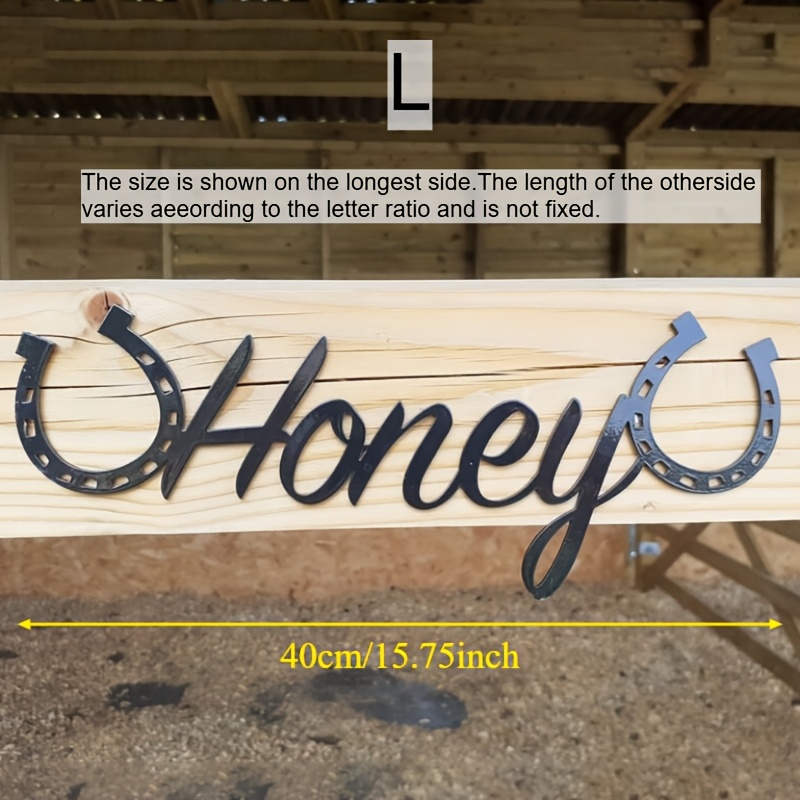 TEMU Letrero Personalizado para Caballos y Número de Casa para - Se Puede Grabar /Número/, Identificación Ecuestre para en la Pared, Adecuado para