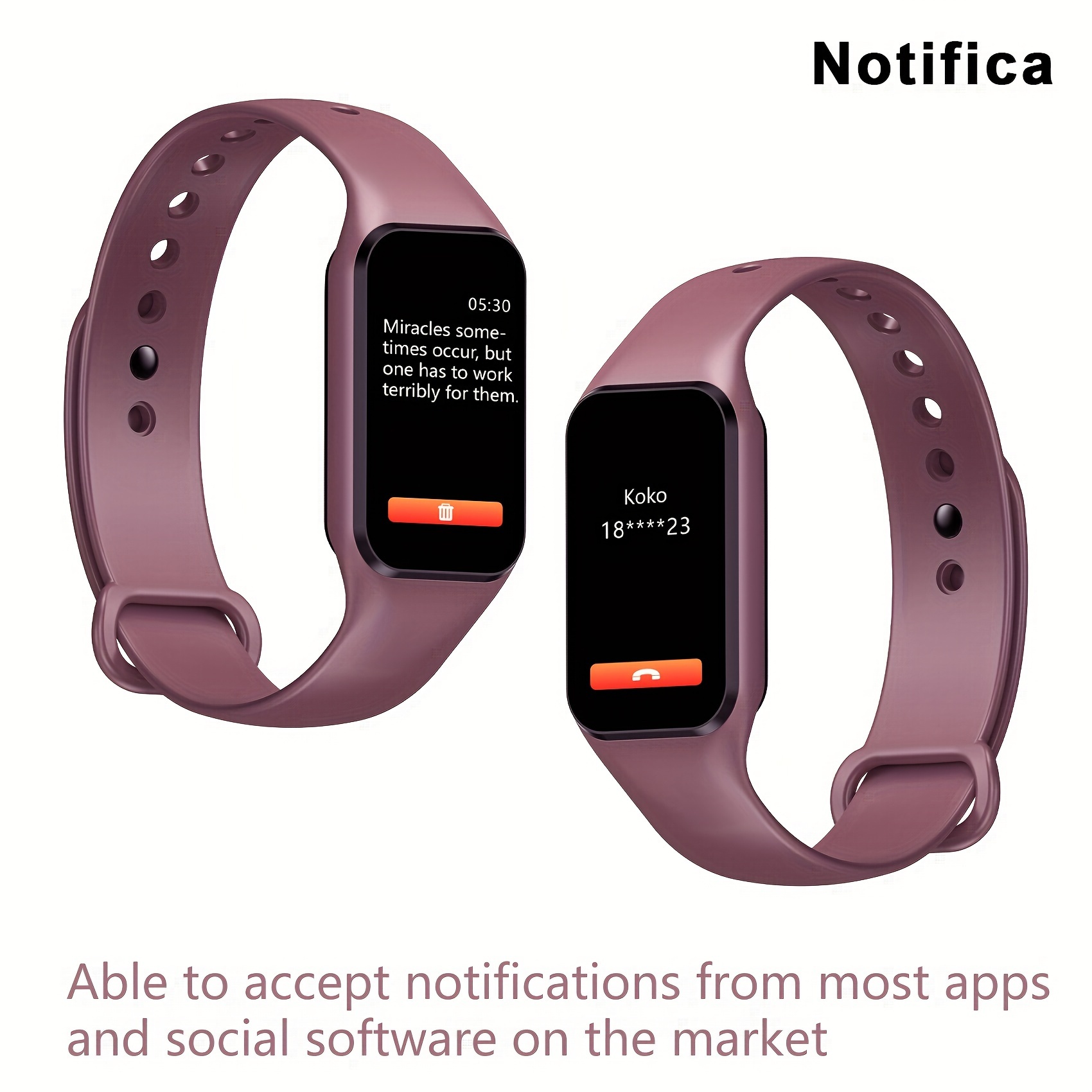 Montre de de la condition écran tactile de montre  intelligente avec podomètre, chronomètre des pour femmes e