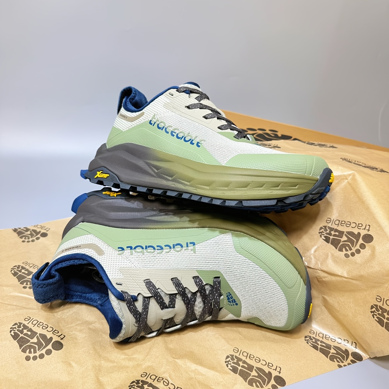 Sneakers, Men's Outdoor Shoes, Anti-Slip Comfortable Casual Shoes, Men's Outdoor Camping Sports Trail Running Shoes, Fashionable and Versatile Trendy Shoes