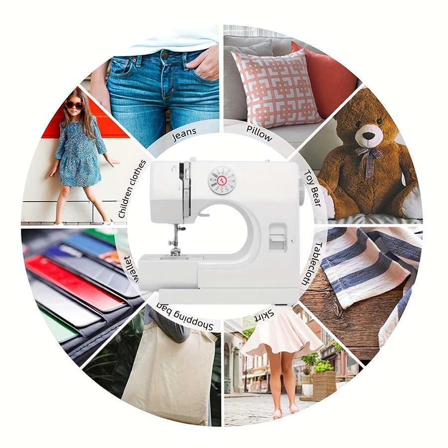 Sewing Machine Beginners Mini Portable Machine Electric 12 Temu