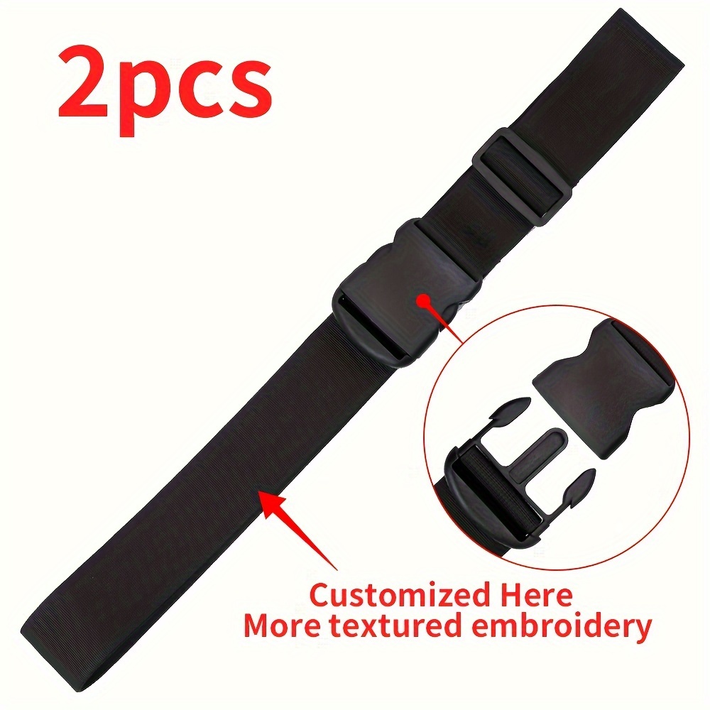 TEMU Personalized Embroidered Luggage Strap, Customized Safe Luggage Belt