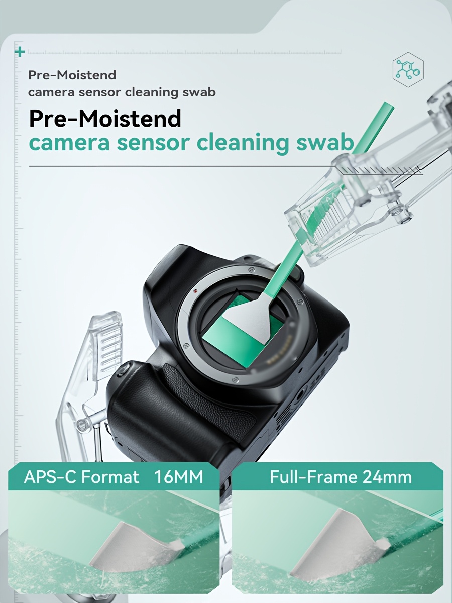 la spazzola per la pulizia dei cmos è progettata per la pulizia dei delle fotocamere full-frame, adatta sia per obiettivi dslr che mirrorless Dettagli dell'articolo 3