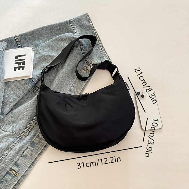 Casual Nylon Shoulder Bag - Color Options