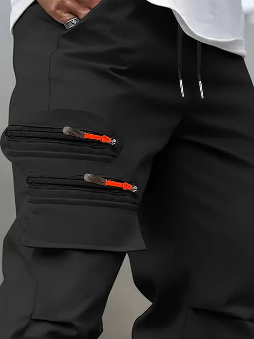 item picture new mens work pants from obm trendy loose sports trousers for spring and autumn featuring multiple pockets for outdoor casual wear
