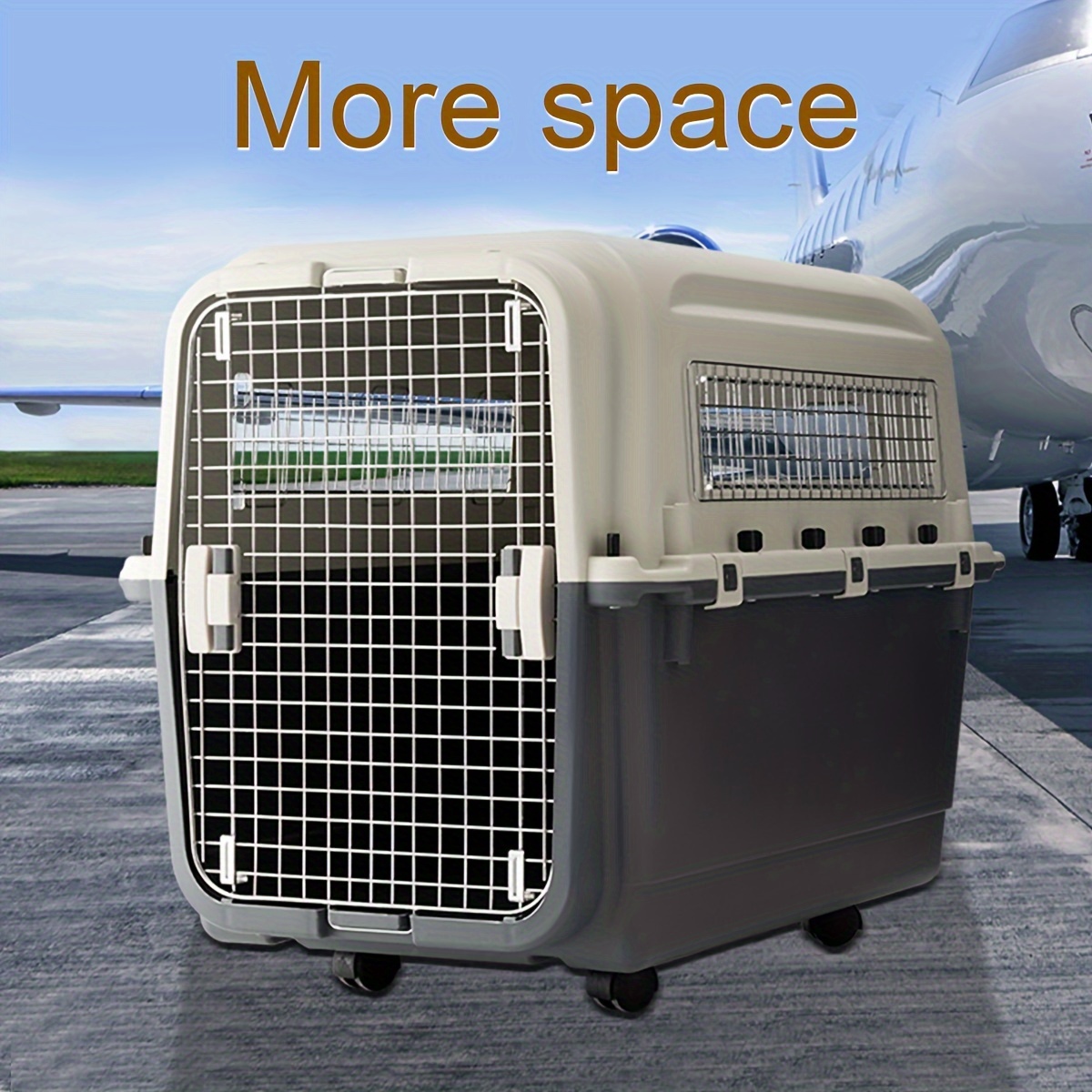 Aviation Standard Plastic Pet Travel Dog Cage Travel Dog Cage For Dogs And Cats