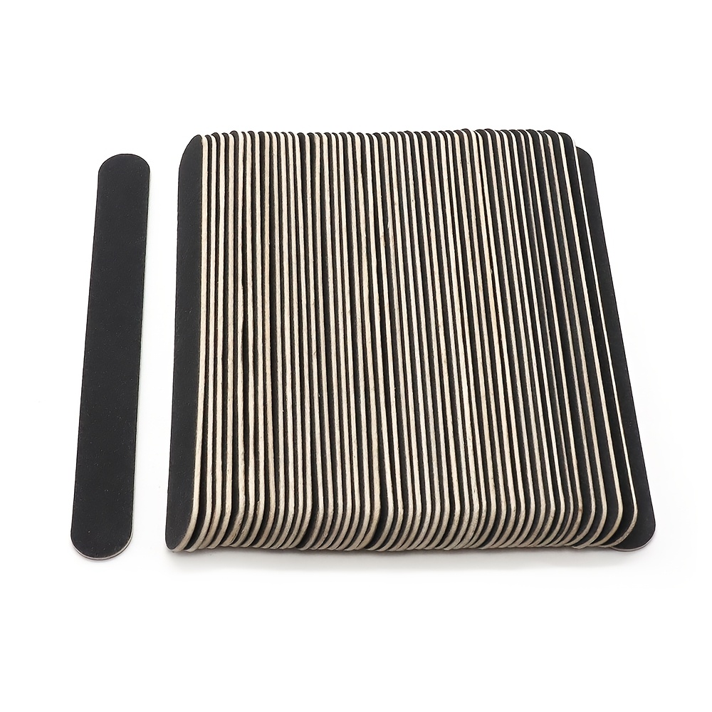 30pcs Double-Sided Wood Nail Files, 180/240 Grit