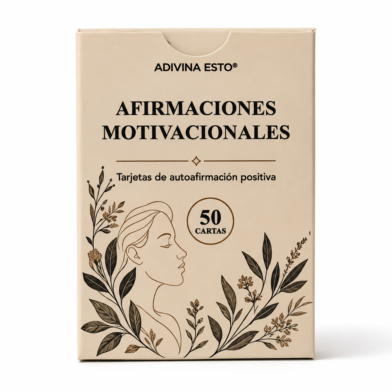 TEMU Tarjetas de afirmaciones motivacionales en español, 50 tarjetas para el cuidado personal y la atención para mujeres, de inspiración diaria y