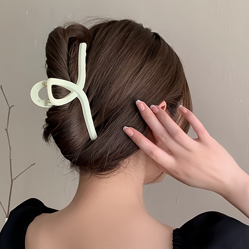 Jiahao Haarklammer Für Dutt – Schwarzer Styling-Clip, Ca. 8,5x6 Cm, Für Langes & Dickes Haar