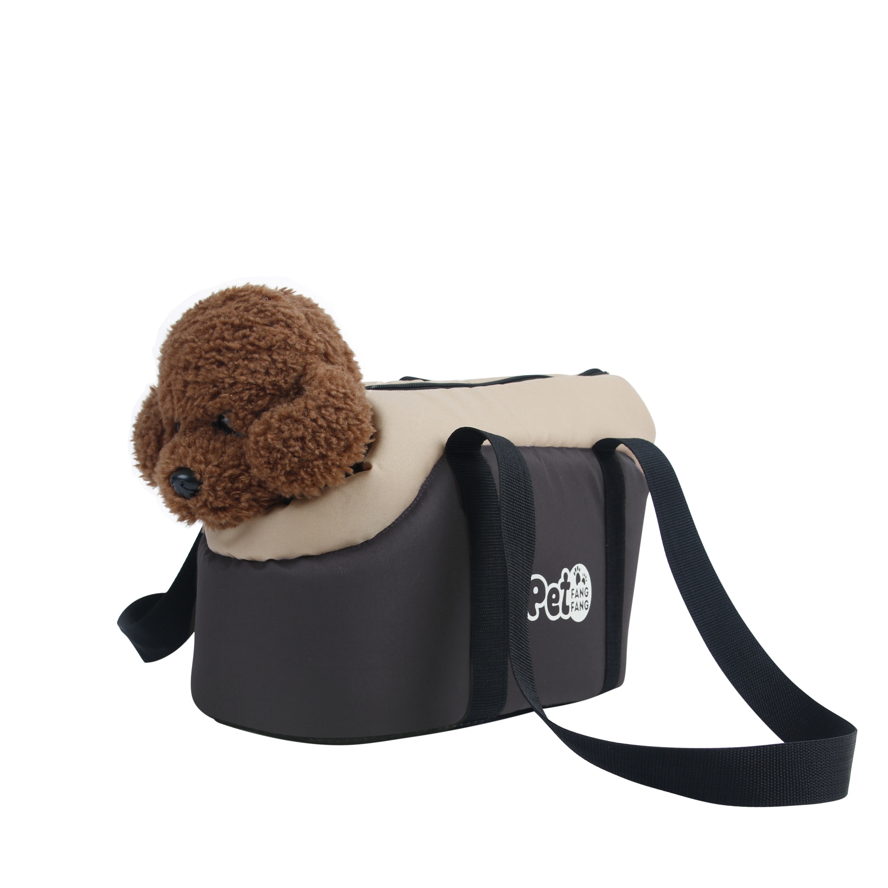 

Sac de Transport Portable pour Animaux de Compagnie avec Bandoulière - Pliable, Sac de Voyage en Polyester à Fermeture Éclair pour Chiens & Chats