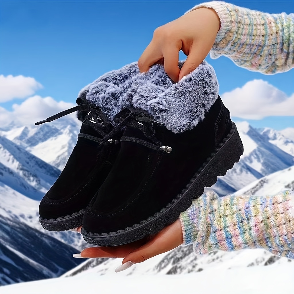 Stiefeletten Designer Schneestiefel Damen Damenstiefel Designer Schneestiefel Damen Stiefel Winterwarm Flauschig Mode  Luxus Damen Schneestiefel