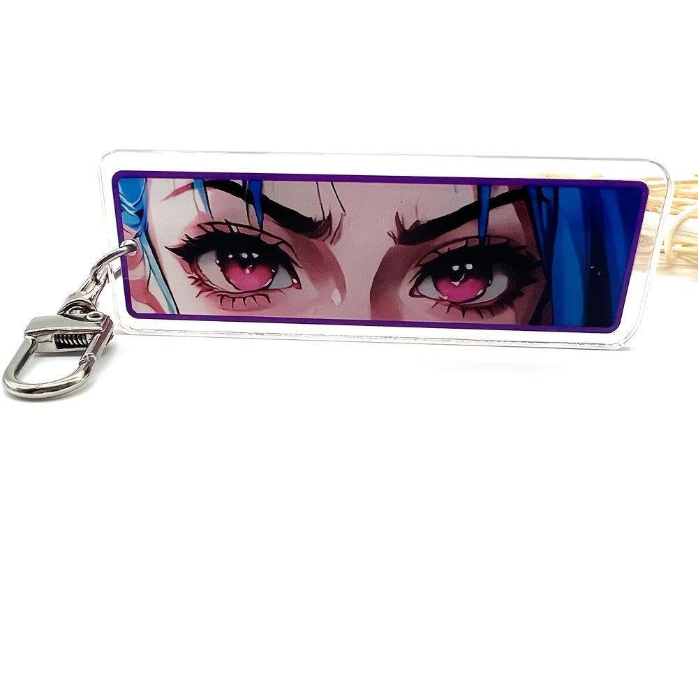 

2d Flat, 2d Flat 1pc Men's & Women's Anime Acrylic Transparent Border Keychain