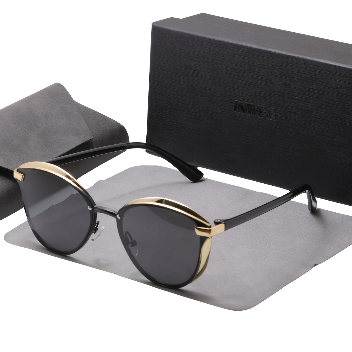 womens polarized fashion glasses oval shape fits faces thin Temu