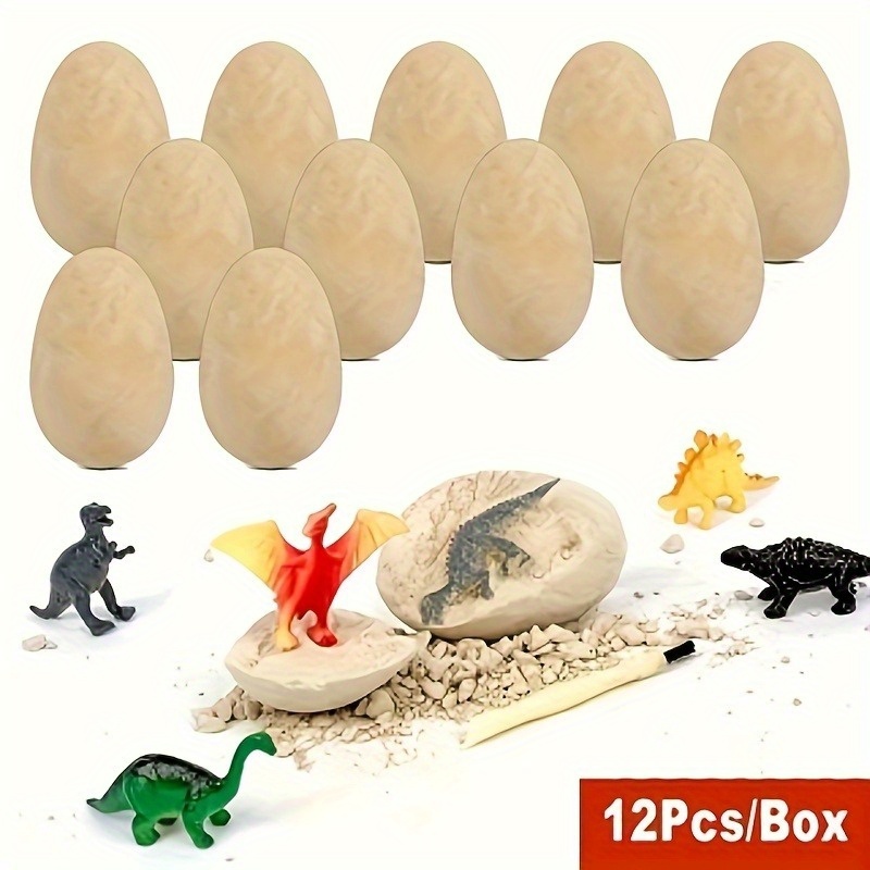 12pcs Dinosaur Egg Set for Hands-On Learning and Development