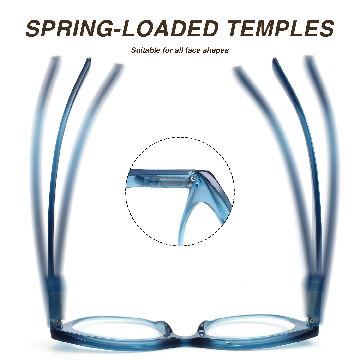 Trendy Cat-Eye Reading Glasses with Solid-Color Frame