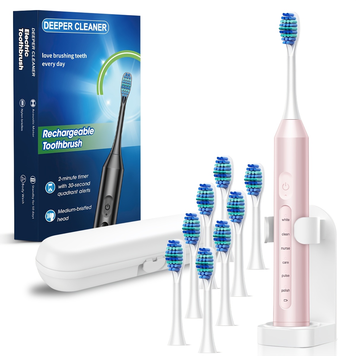 Fully Automatic Intelligent Electric Toothbrush with 6 Modes
