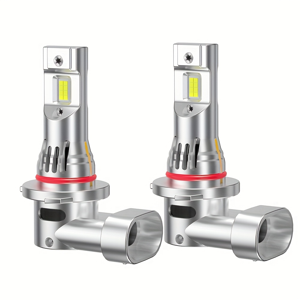 Комплект от 2 броя H4 H7 H11 9005/HB3 9006/HB4 H1 LED автомобилни крушки за дълги светлини, къси светлини или фарове за мъгла, с мощност 250W и яркост 60000LM, оборудвани със супер ярки 3570 CSP чипове, излъчващи 6000K бяла светлина, лесни за инсталиране, без батерия