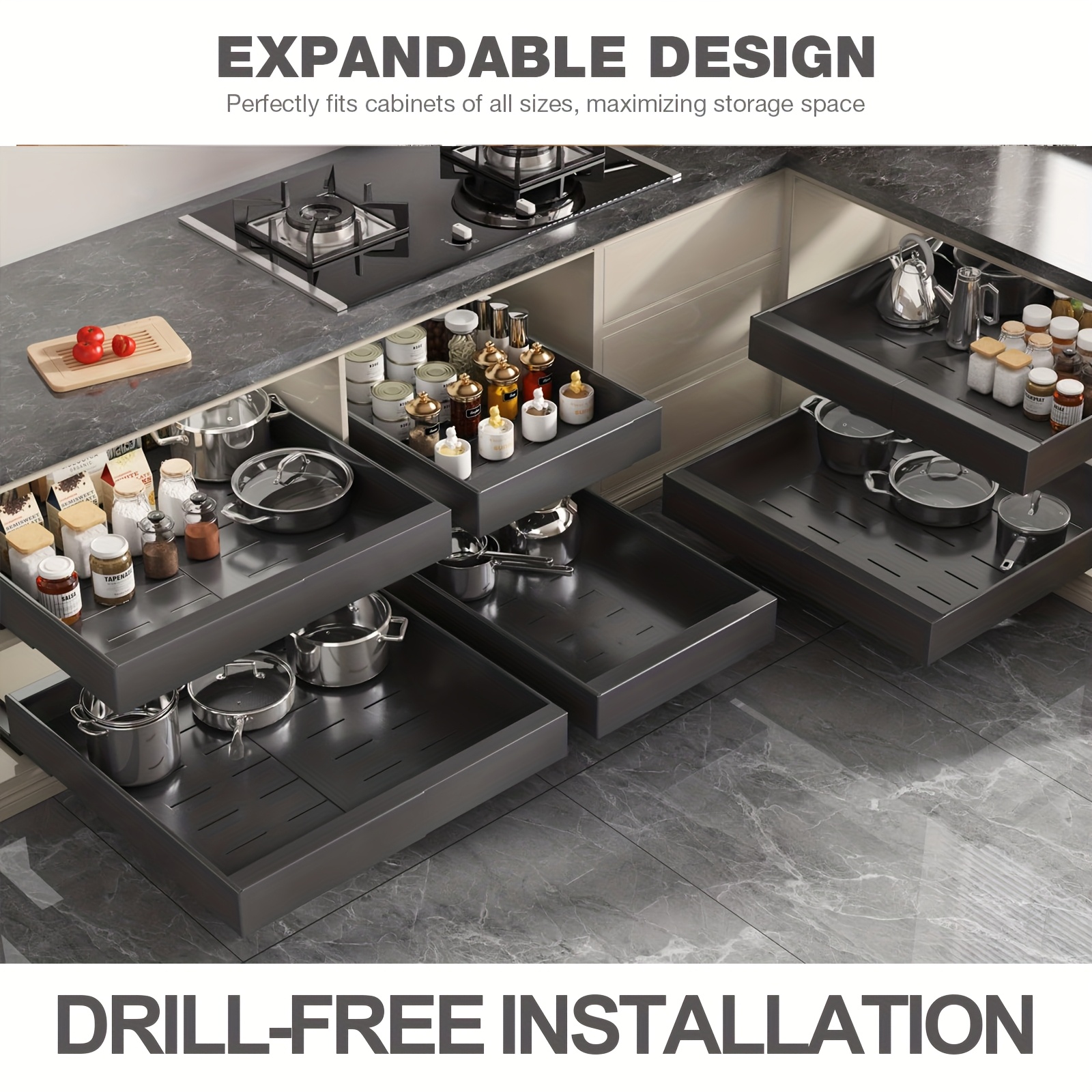 4 st expanderbara och justerbara skådorganizer med - Temu Sweden