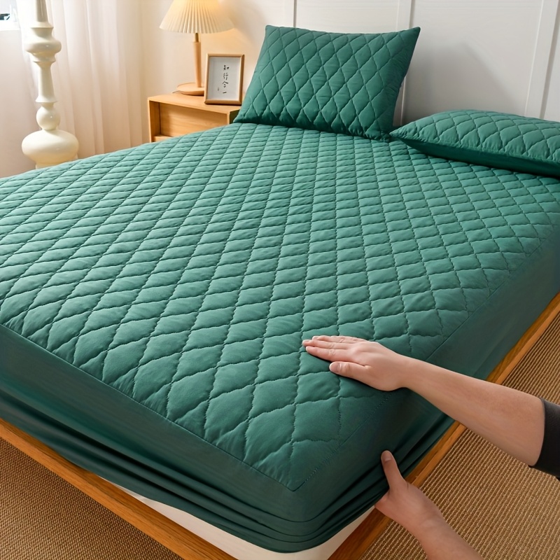 Housse De Matelas Imperméable Respirante 90x190cm - Protège-matelas Intégral Lavable, Bleu | AOUHMN