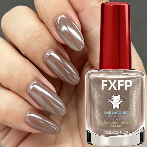 fxfp ash tone mirror nail strengthener quick dry formula no lamp required pearlescent brightens nails long lasting gloss for life and professionals