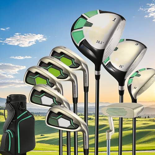 complete 12pcs golf club set right handed unisex with stand bag and headcovers