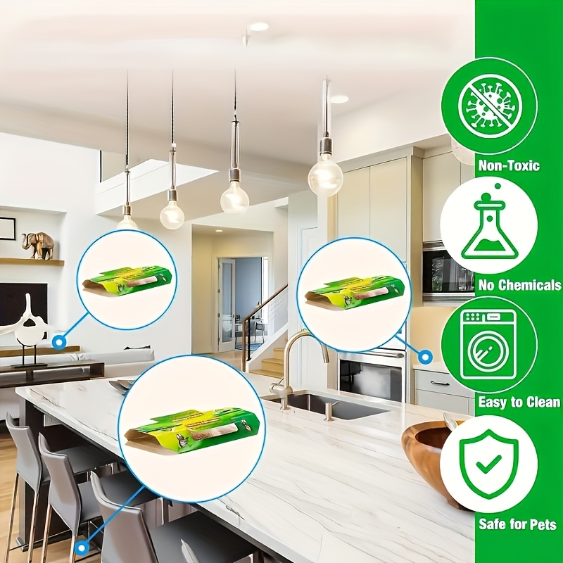 30pcs 25pcs 15pcs 5pcs cockroach traps indoor sticky paper cardboard cockroach house common for kitchen dining room warehouse etc suitable for cockroaches ants   and   crawling pests indoor use no electricity required Product details 7