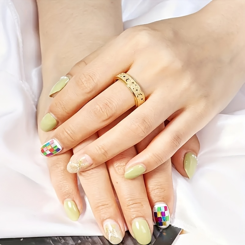 1pc fidget ring made of 316l stainless steel rotatable design trendy moon and       match daily outfits Product details 8
