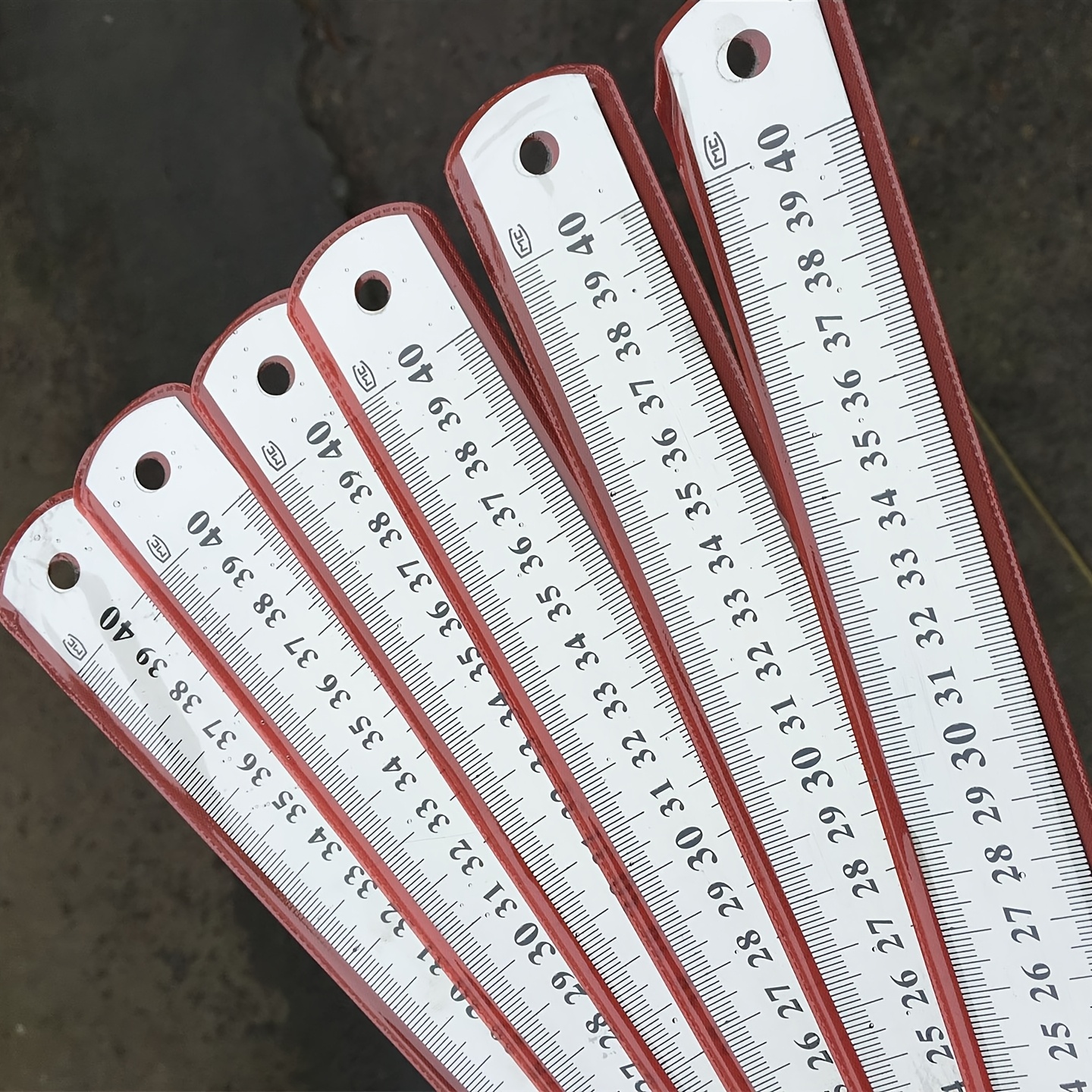 DOYUKY Stainless Steel Ruler, 4Pcs [10, 15, 20, 30 Cm], Precision Double Scale, Metal Measuring Tool For Engineering, Teaching, Office Use - View #6