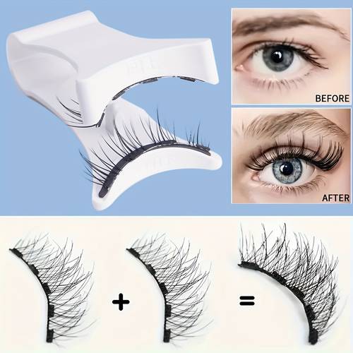 magnetic eyelash curler convenient v shaped eyelash curler with without battery suitable for beginners
