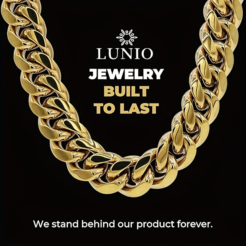 18K Plated Golden 5-Layer Cuban Link Chain, Gift for Her