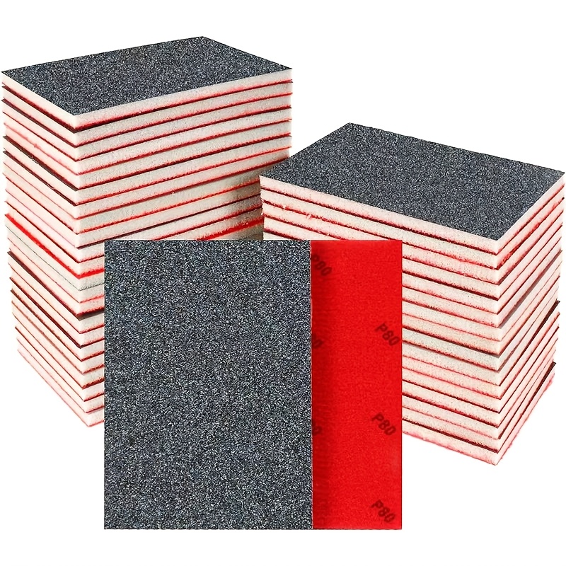 E-shop 24 Stück Schleifschwamm | 80-3000 Körnung Schleifpapier Sortiment, Waschbare & Wiederverwendbare Schleifblöcke für Holz, Metall, Trockenbau,