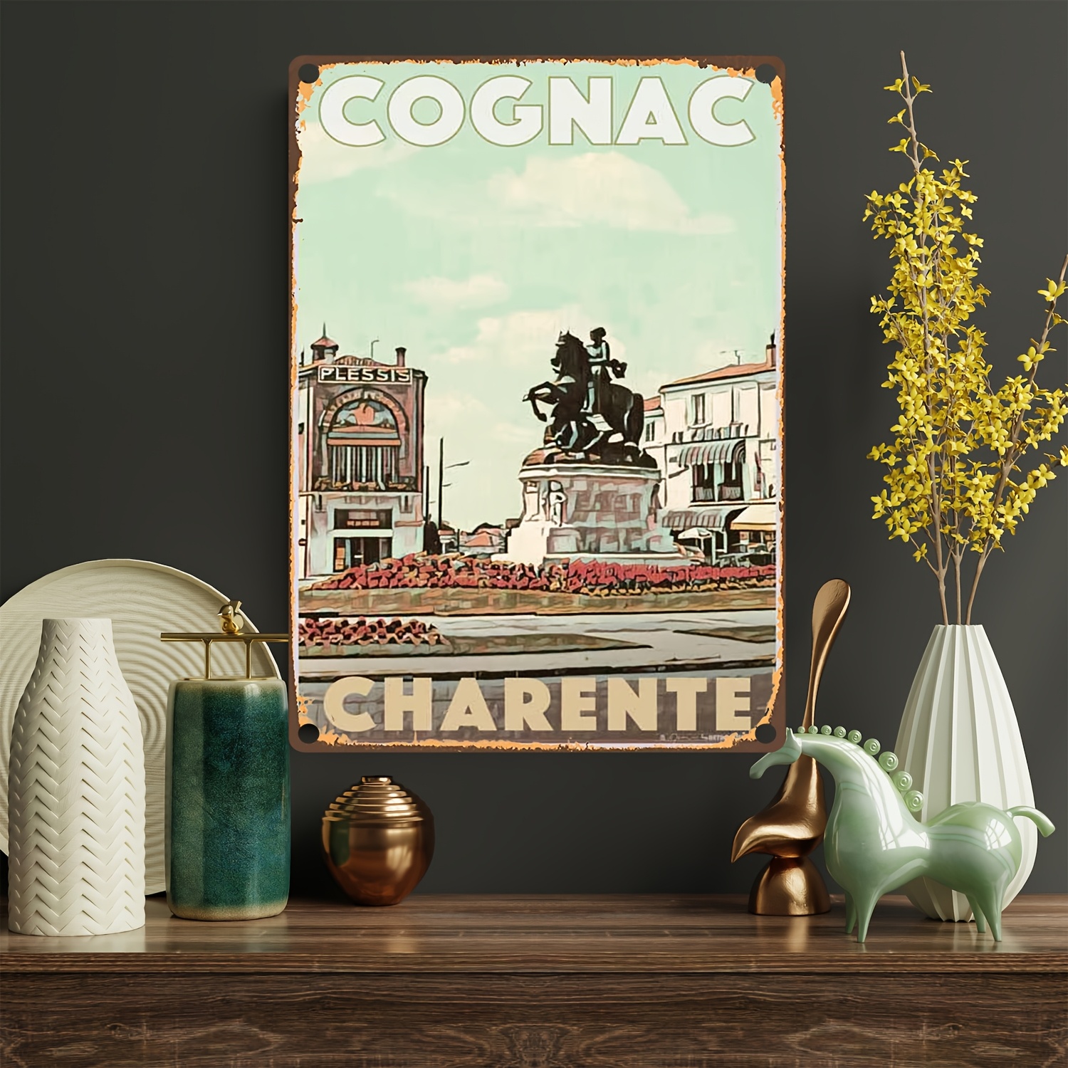 

Plaque Métallique Vintage Cognac 2D, 8x12 pouces, Décoration Murale en Fer pour Maison, Jardin, Bar, Ferme, Bureau, 2D, Parfaite pour la Décoration de Chambre