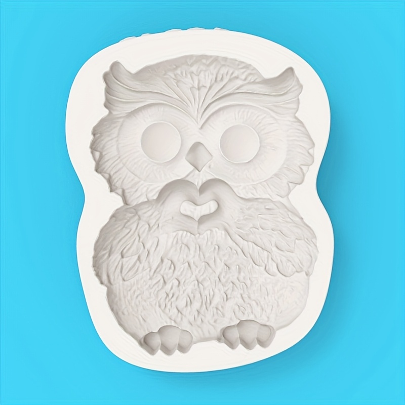 Heart- Owl Silicone Mold, Making A Heart Gesture, Big Eyes Shape, Baking Fondant Chocolate Mold
